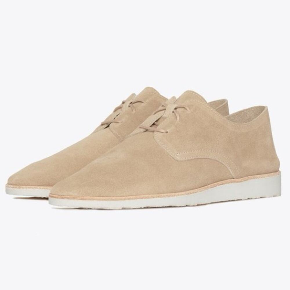 Nisolo Sedona Lightweight Derby Stone Suede Oxfords Women’s Shoes Leather 8.5 - Picture 3 of 10